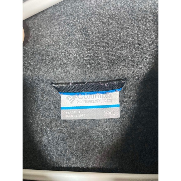 Columbia Steens Mountain Fleece Vest Mens XXL Charcoal Gray Full Zip Soft Jacket - Picture 6 of 9